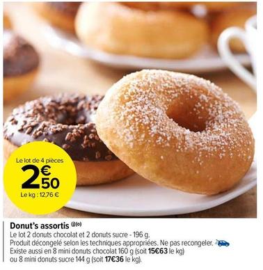 Donut's Assortis  offre à 2,5€ sur Carrefour Market