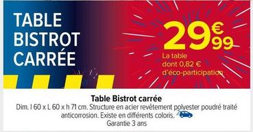 Table offre à 29,99€ sur Carrefour Market