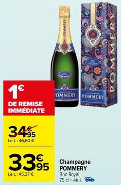 Pommery - Champagne  offre à 33,95€ sur Carrefour Market