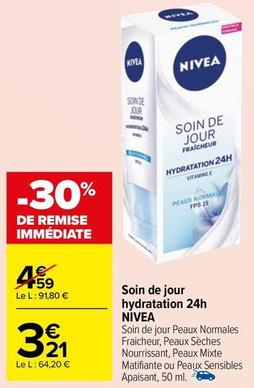 Nivea - Soin de Jour Hydratation 24h offre à 3,21€ sur Carrefour Market