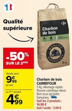 Carrefour - Charbon de bois offre à 9,99€ sur Carrefour Market