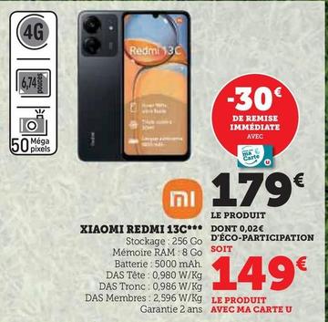 Xiaomi - Redmi 13C  offre à 149€ sur Super U