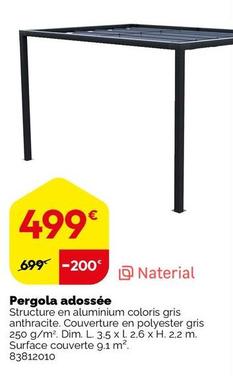Naterial - Pergola Adossée offre à 499€ sur Weldom