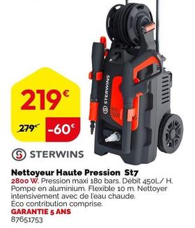Sterwins - Nettoyeur Haute Pression St7 offre à 219€ sur Weldom