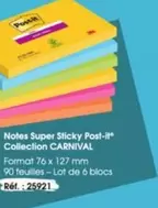 Notes Super Sticky Post-it* Collection  offre sur Majuscule