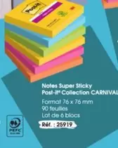 Notes Super Sticky Post-it Collection  offre sur Majuscule