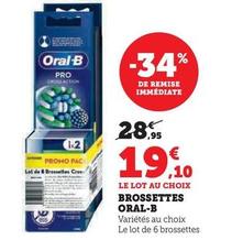 Oral-B - Brosselles offre à 19,1€ sur Super U