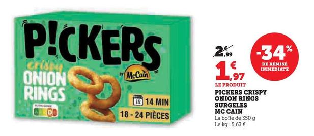 McCain - Pickers Crispy Onion Rings Surgeles  offre à 1,97€ sur U Express