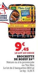 Socopa - Brochette De Boeuf X4 offre à 9,45€ sur Super U