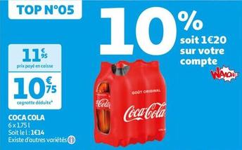 Coca cola - 6x1.75 L offre à 10,75€ sur Auchan Hypermarché