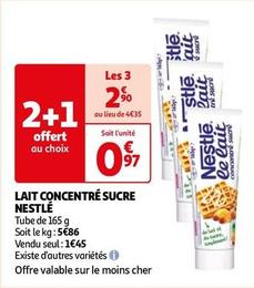 Nestlé - Lait Concentré Sucre  offre à 1,45€ sur Auchan Hypermarché