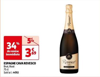 Revesco - Espagne Cava offre à 3,69€ sur Auchan Hypermarché