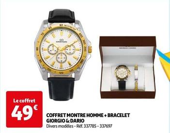 Giorgio & Dario - Coffret Montre Homme + Bracelet  offre à 49€ sur Auchan Hypermarché