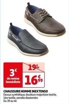 Inextenso - Chaussure Homme  offre à 16,99€ sur Auchan Hypermarché