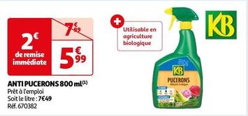 Kb - Anti Pucerons offre à 5,99€ sur Auchan Hypermarché