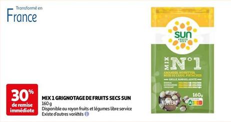 Sun - Mix 1 Grignotage De Fruits Secs offre sur Auchan Hypermarché