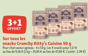 Kitty Cuisine - Sur Tous Les Snacks Crunchy 50 G offre à 2,39€ sur Maxi Zoo