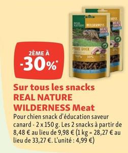 REal Nature - Wilderness Meat Snacktrain Canard 150g offre à 4,99€ sur Maxi Zoo