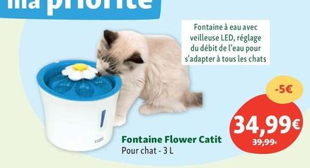 Fontaine Flower Catit offre à 34,99€ sur Maxi Zoo