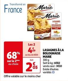Marie - Lasagnes À La Bolognaise offre à 2,05€ sur Auchan Supermarché