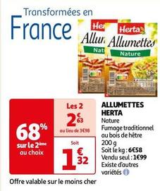 Herta - Allumettes offre à 1,32€ sur Auchan Supermarché