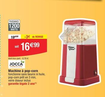 Jocca - Machine à Pop-Corn offre à 16,99€ sur Migros France