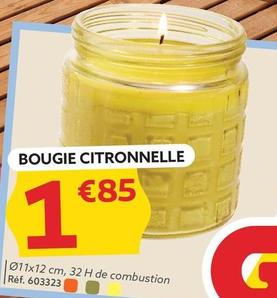 Bougie Citronnelle offre à 1,85€ sur Gifi