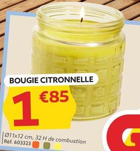 Bougie Citronnelle offre à 1,85€ sur Gifi
