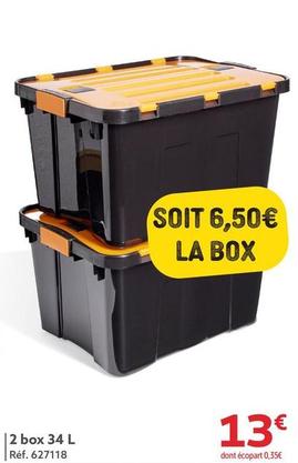 2 Box 34 L  offre à 13€ sur Gifi
