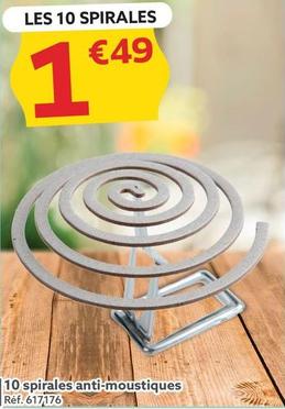 10 Spirales Anti Moustiques offre à 1,49€ sur Gifi