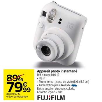 Fujifilm - Appareil Photo Instantané offre à 79,99€ sur Carrefour Market