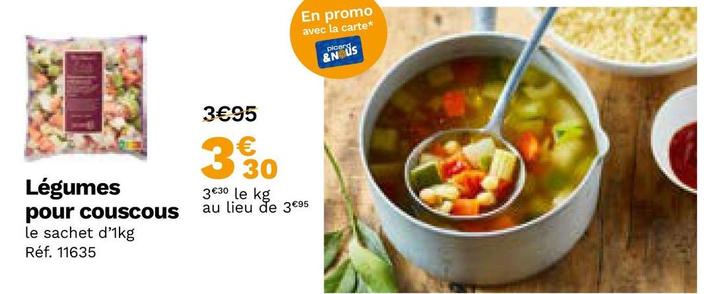 Légumes Pour Couscous offre à 3,3€ sur Picard