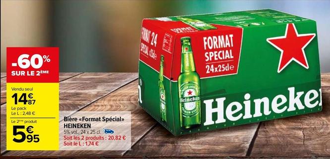 Heineken - Bière «Format Spécial» offre à 14,87€ sur Carrefour Market