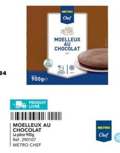 Metro Chef - Moelleux Au Chocolat offre sur Metro