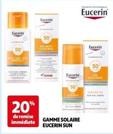 Eucerin - Gamme Solaire Sun  offre sur Auchan Hypermarché