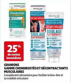 Granions - Gamme Chondrosteo Et Decontractants Musculaires  offre sur Auchan Hypermarché