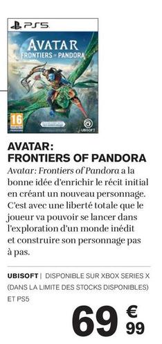 Avatar: Frontiers Of Pandora offre à 69,99€ sur Carrefour