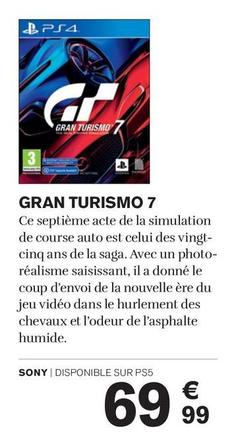 Gran Turismo 7 offre à 69,99€ sur Carrefour