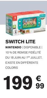 Nintendo - Switch Lite  offre à 199,99€ sur Carrefour