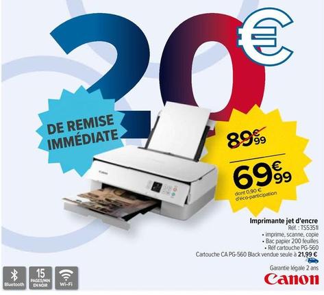 Canson - Imprimante Jet D'Encre offre à 69,99€ sur Carrefour