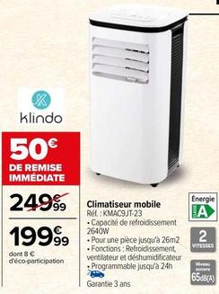 Climatiseur offre à 199,99€ sur Carrefour