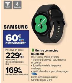 Samsung - Montre Connectée Bluetooth offre à 169,99€ sur Carrefour