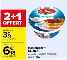 Galbani - Mascarpone offre à 3,09€ sur Carrefour