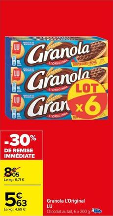 Lu - Granola L'Original offre à 5,63€ sur Carrefour