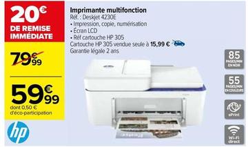 HP - Imprimante Multifonction Réf.: Deskjet 4230E offre à 59,99€ sur Carrefour