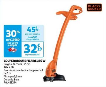 Black & Decker - COUPE BORDURE FILAIRE offre à 32,19€ sur Auchan Hypermarché