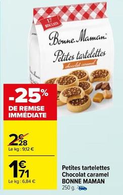Bonne maman - Petites Tartelettes Chocolat Caramel offre à 1,71€ sur Carrefour Contact