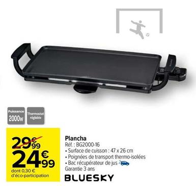 Bluesky - Plancha Réf.: BG2000-16 offre à 24,99€ sur Carrefour Contact