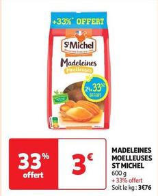 St michel - Madeleines Moelleuses offre à 3€ sur Auchan Supermarché