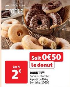 Donut'S offre à 2€ sur Auchan Supermarché